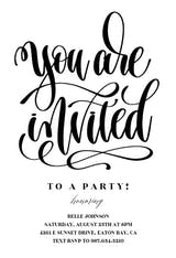 You Are Invited - Party Invitation